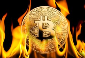 Bitcoin with Fire