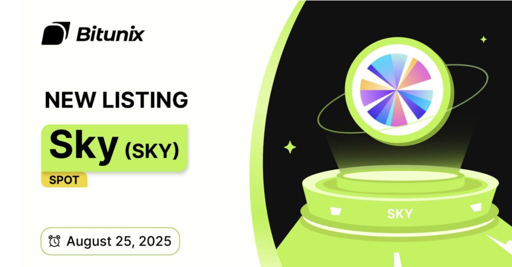 Bitunix Exchange Lists $SKY Cryptocurrency as MakerDAO Transitions to Sky Protocol
