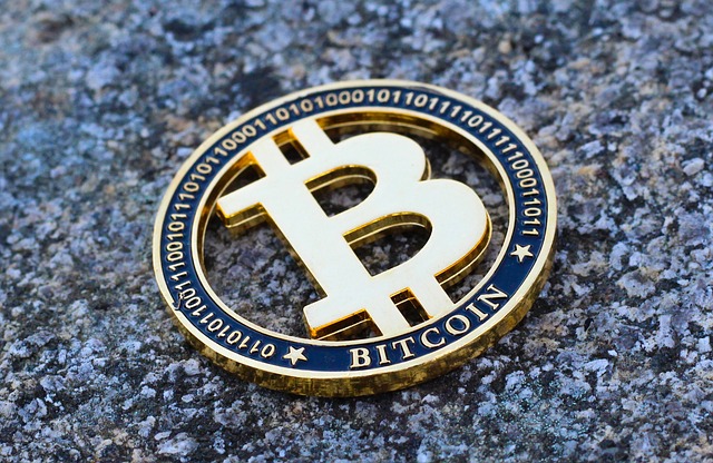 Black and Golden Bitcoin