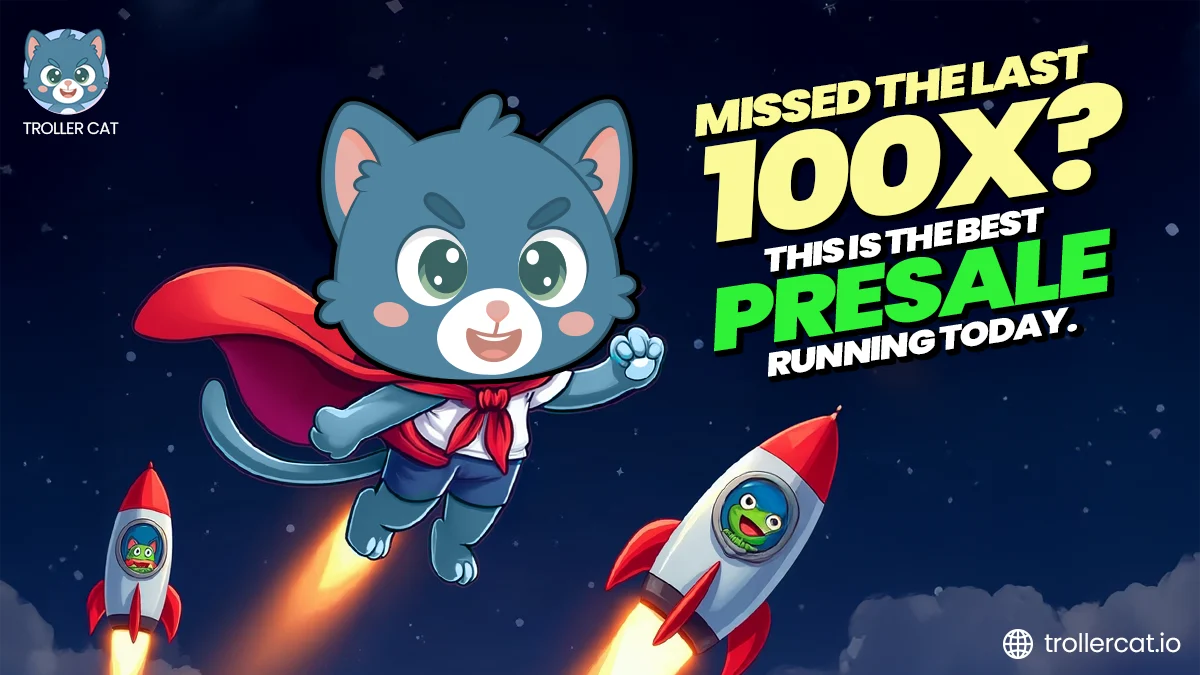 best 100x crypto, Troller Cat presale, buy TCAT, Baby Doge Coin price, Cheems breakout, meme coin ROI, deflationary crypto, GameFi meme coin, top meme coins 2025, referral crypto presale.