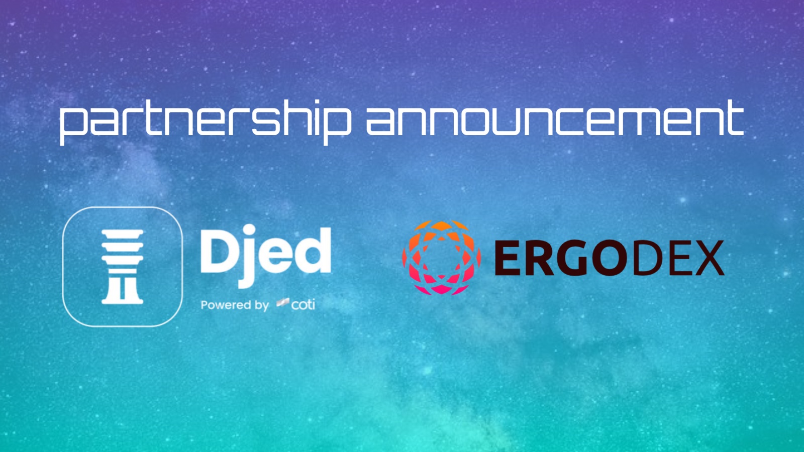 Liquidity Will Be Offered Through Djed Trading Pairs on ErgoDex, COTI's New Partner
