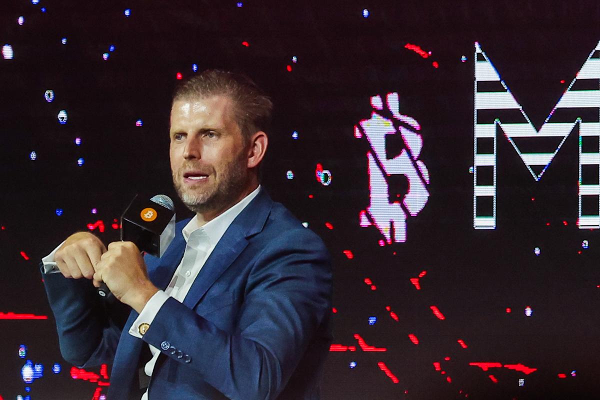 Eric Trump says the future of finance is crypto