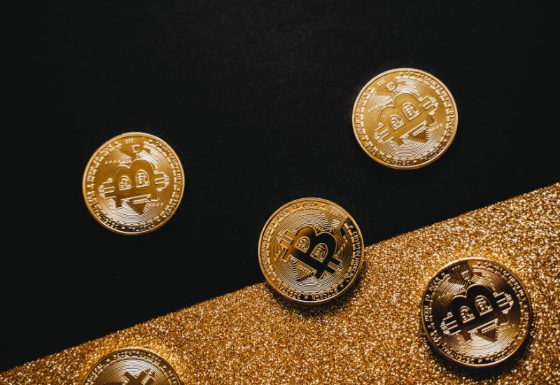 Orange Brown Bitcoins