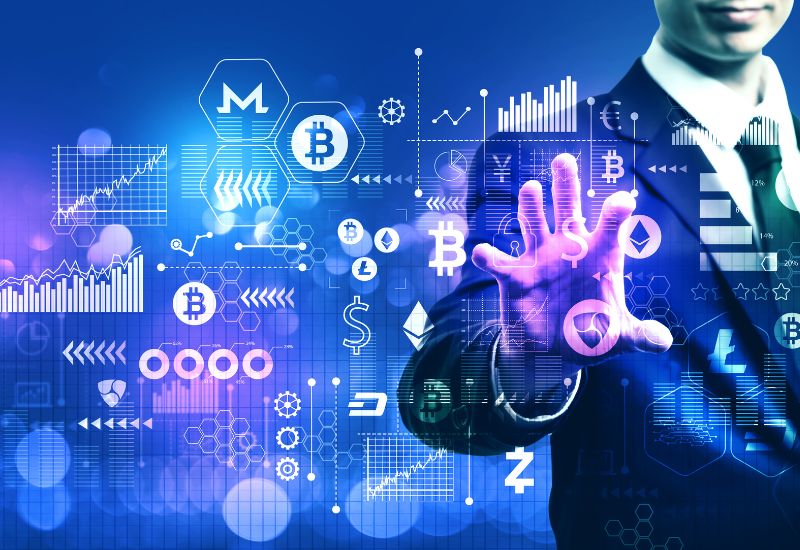 Hologram with Crypto Symbols