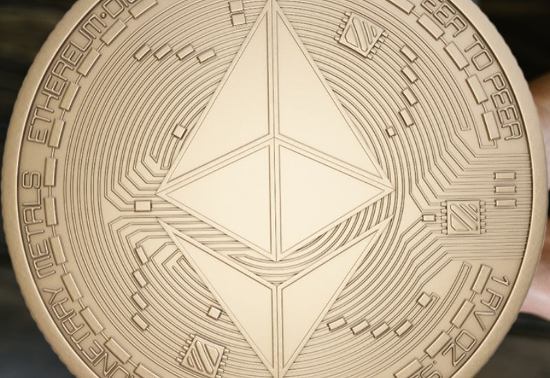 Big Golden Crypto Coin