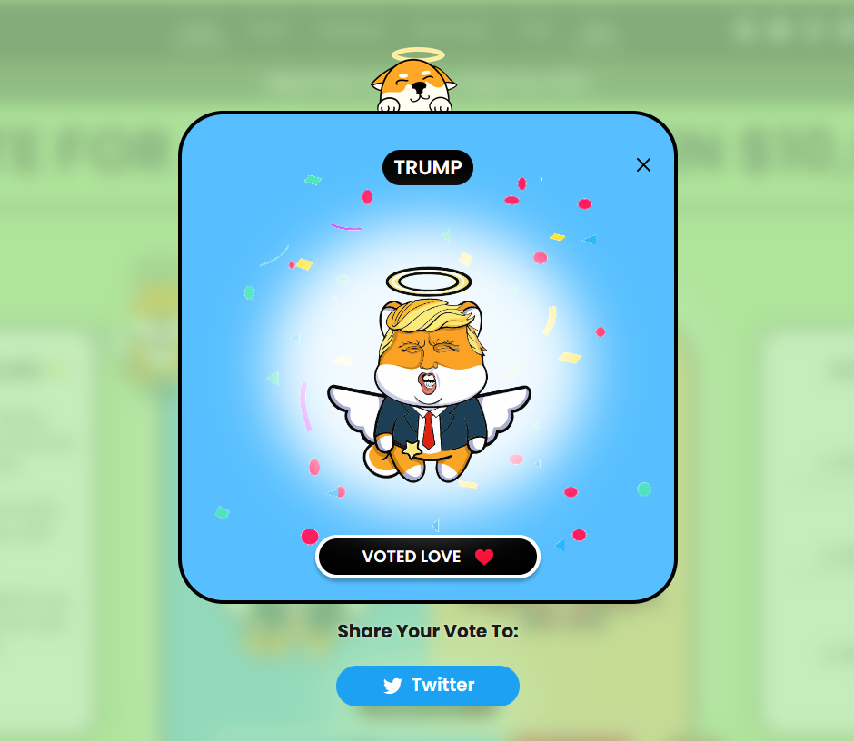 Love Hate Inu Vote To Earn V2E Contest for $10,000 Twitter Share
